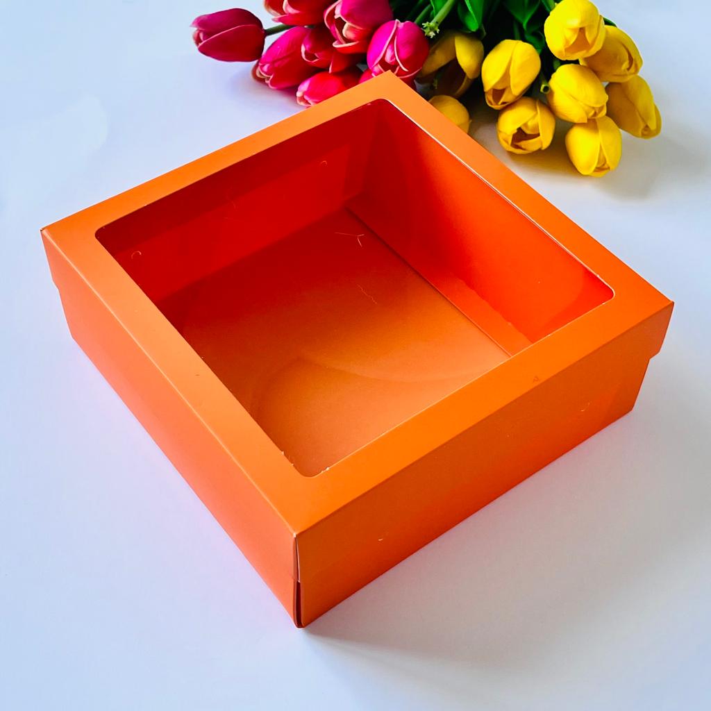 21x21x8 Pencereli Karton Kutu-Pinyata Kutusu — galeri görseli